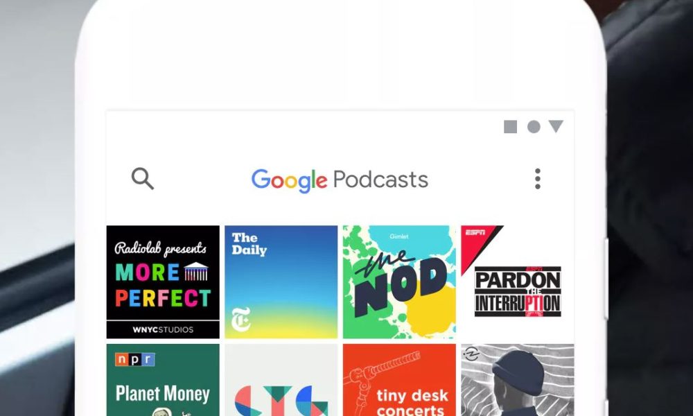 Google Podcasts Header