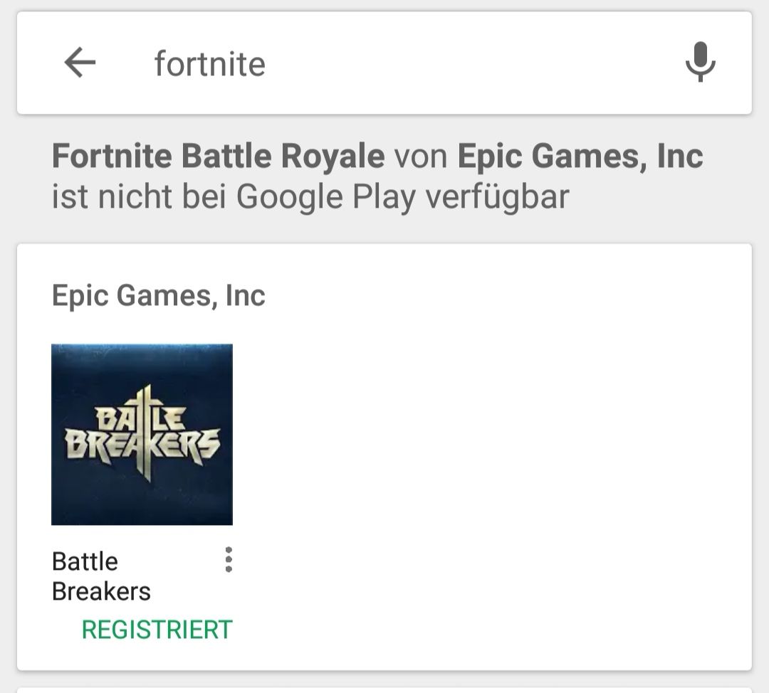 Google informiert explizit über das Fehlen von Fortnite im ... - 1080 x 974 jpeg 52kB