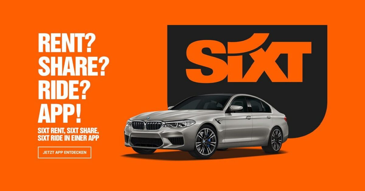 Sixt neue App Header