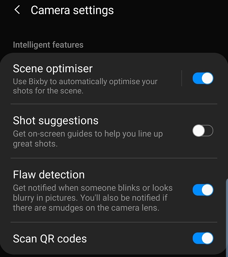 Samsung Galaxy S10: QR-Code-Scanner für die Kamera-App