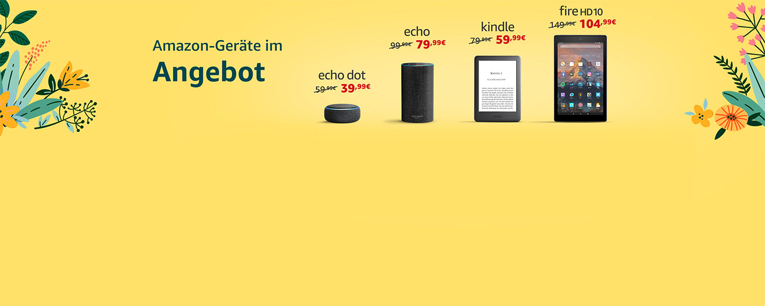 Amazon-Geräte Im Angebot: Niedrigpreise Für Kindle, Echo, Fire Und Co