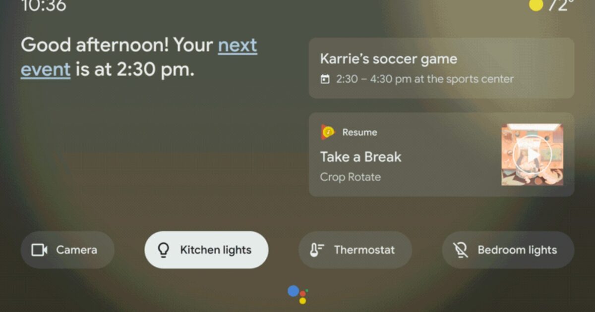 Google Assistant Umgebungsmodus