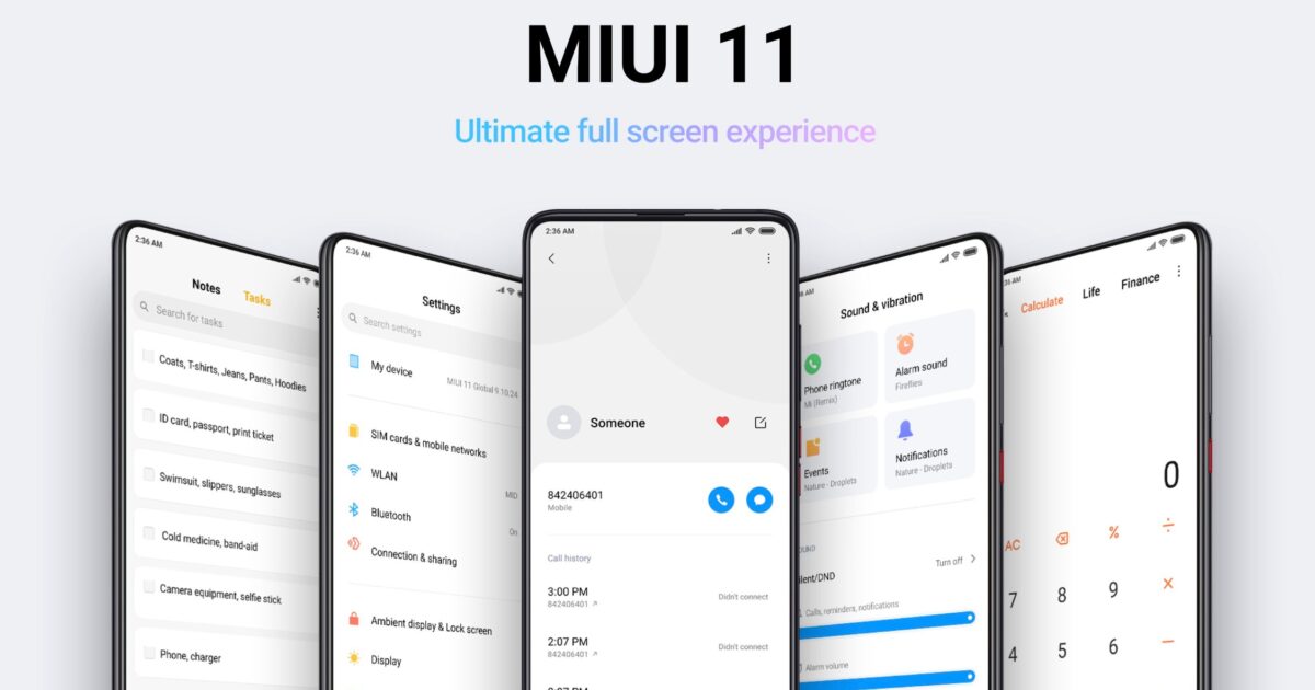 MIUI 11 Header Titelbild