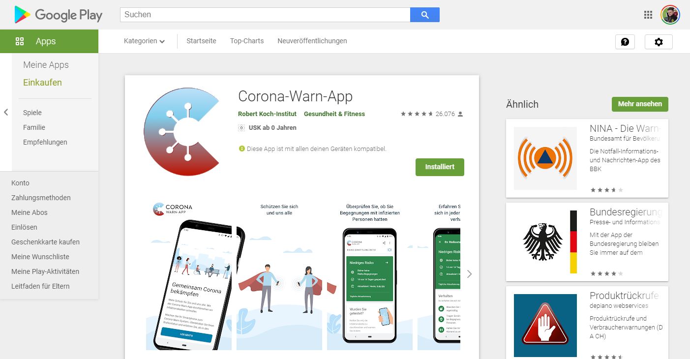 Corona-Warn-App: Android-Version knackt über 5 Mio ...