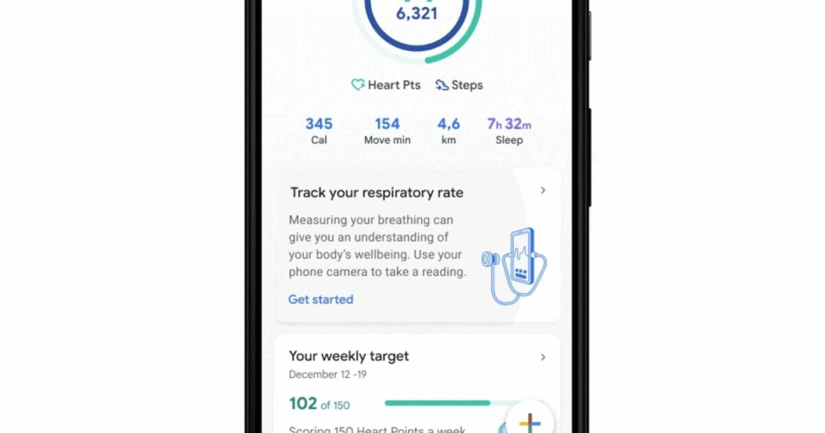 Google Fit Atemfrequenzmessung