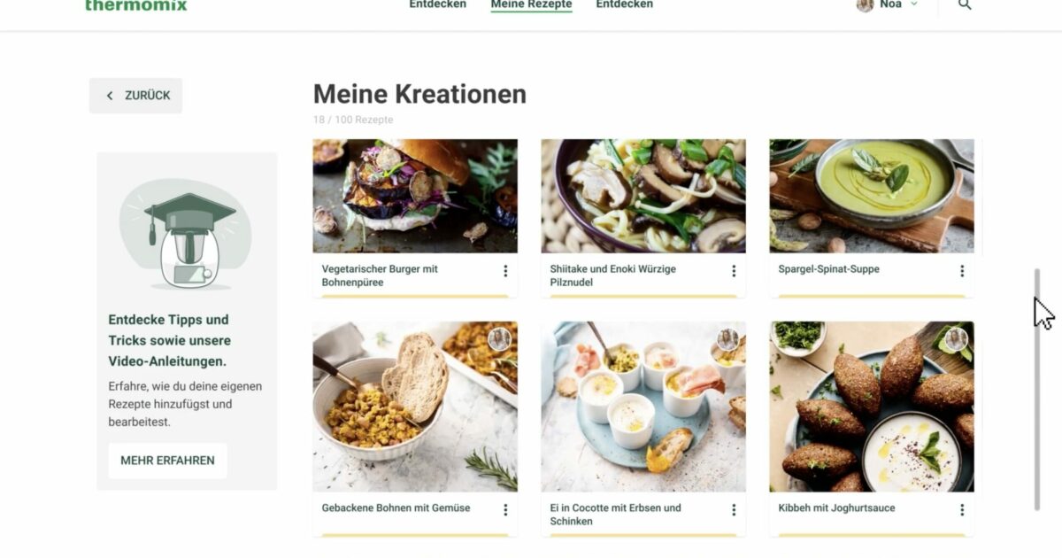 Cookido Meine Rezepte