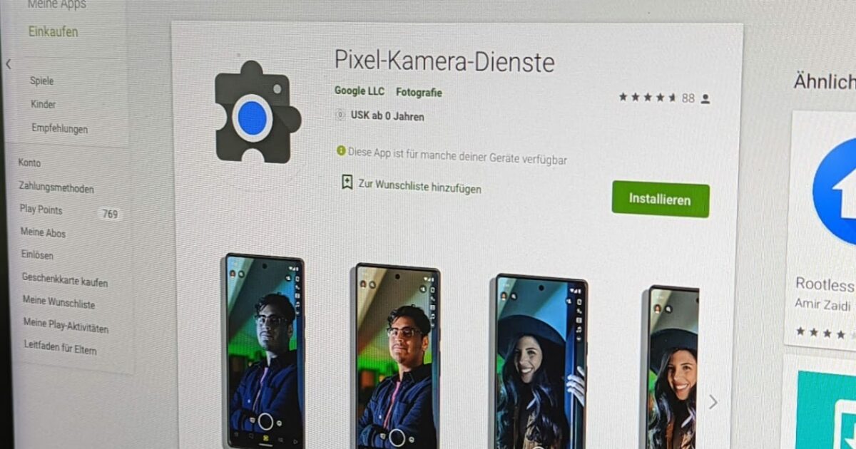 Pixel Kamera Dienste