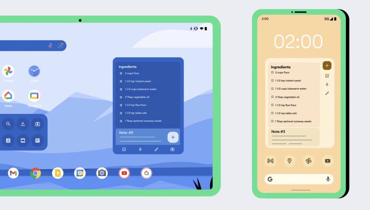 Google Neue Android Widgets Tablets